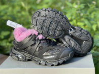 Balenciaga Track FUR Sneaker Black/Pink