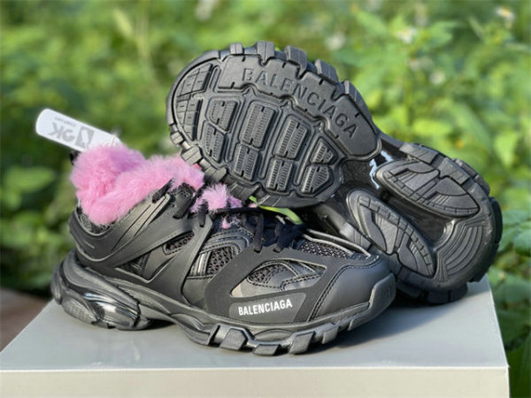 Balenciaga Track FUR Sneaker Black/Pink
