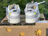 Authentic Off-White x Nike Dunk Low The 50 Sail/Neutral Grey-White