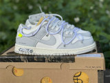 Authentic Off-White x Nike Dunk Low The 50 Sail/Neutral Grey-White