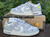 Authentic Off-White x Nike Dunk Low The 50 Sail/Neutral Grey-White