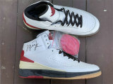 Authentic Air Jordan 2 White/Red/Black