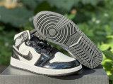Authentic Air Jordan 1 Mid White/Black GS