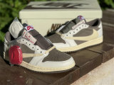 Authentic Travis Scott x Air Jordan 1 Low OG “Reverse Mocha” GS
