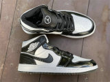Authentic Air Jordan 1 Mid White/Black GS