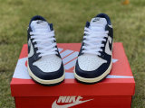 Authentic Nike Dunk Low Dark Blue/White