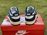 Authentic Nike Dunk Low Dark Blue/White