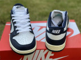 Authentic Nike Dunk Low Dark Blue/White
