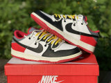 Authentic Nike Dunk Low Dark Grey/Red