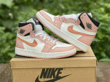 Authentic Air Jordan 1 High OG Pink/White/Black Women Shoes
