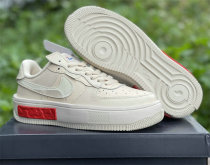 Authentic Nike Air Force 1 Low Pearl White/Blanc De Perle/Red