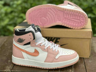 Authentic Air Jordan 1 High OG Pink/White/Black
