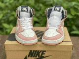 Authentic Air Jordan 1 High OG Pink/White/Black Women Shoes