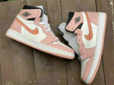 Authentic Air Jordan 1 High OG Pink/White/Black Women Shoes