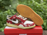 Authentic Nike Dunk Scrap Brown/Red
