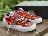 Authentic Kaws x Sacai x Nike Blazer Low “Team Red”