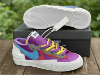 Authentic Kaws x Sacai x Nike Blazer Low “Purple Dusk”