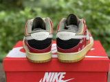 Authentic Nike Dunk Scrap Brown/Red