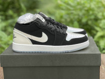 Authentic Air Jordan 1 Low White/Black