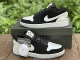 Authentic Air Jordan 1 Low White/Black