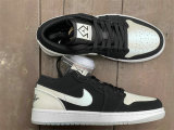 Authentic Air Jordan 1 Low White/Black