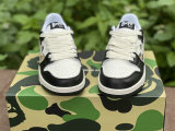 Authentic A Bathing Ape Bape Sk8 Sta Black