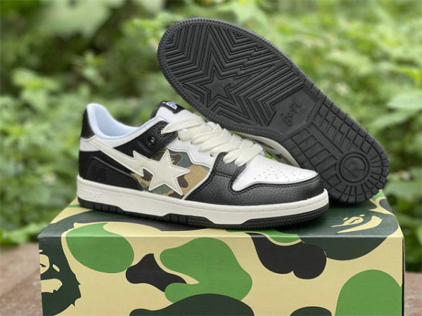 Authentic A Bathing Ape Bape Sk8 Sta Black