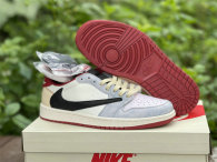 Authentic Travis Scott x Air Jordan 1 Low White/Black/Red