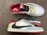 Authentic Travis Scott x Air Jordan 1 Low White/Black/Red GS