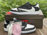Authentic Travis Scott x Air Jordan 1 Low White/Black