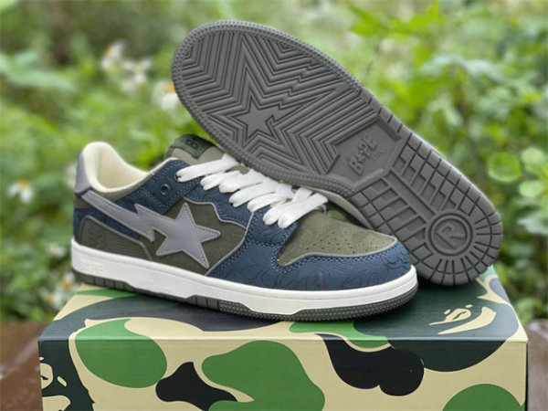 Authentic Stadium Goods x BAPE Sk8 STA Claremont Blue/Grey/White