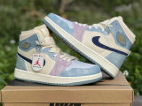 Authentic Air Jordan 1 Zoom CMFT “Celestine Blue” GS