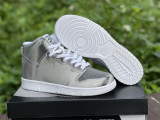 Authentic CLOT x Nike Dunk High Metallic Silver
