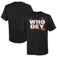 Cincinnati Bengals Fanatics Branded Youth 2021 AFC Champions Hometown T-Shirt-Black