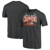 Cincinnati Bengals Fanatics Branded 2021 AFC Champions Classic Play T-Shirt-Heathered Charcoal