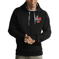 Cincinnati Bengals Antigua Super Bowl LVI Bound Victory Pullover Hoodie - Black