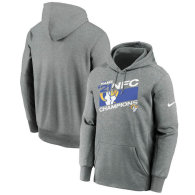 Los Angeles Rams Nike 2021 NFC Champions Iconic Hoodies-Gray