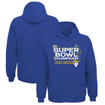 Los Angeles Rams Fanatics Branded Youth Super Bowl LVI Champions Parade Pullover Hoodie - Royal Blue