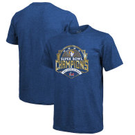 Los Angeles Rams Majestic Threads Super Bowl LVI Champions Tri-Blend T-Shirt - Royal Blue