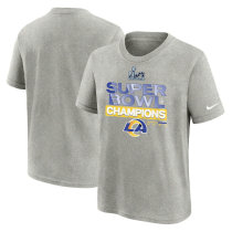 Los Angeles Rams Nike Youth Super Bowl LVI Champions Locker Room Trophy Collection T-Shirt - Heathered Gray