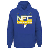 Los Angeles Rams 2021 NFC Champions Hoodeis-Royal Blue