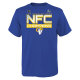 Los Angeles Rams Fanatics Branded Youth 2021 NFC Champions Iconic Slant T-Shirt - Royal Blue