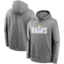 Los Angeles Rams Nike Team Impact Club Hoodies-Gray Los Angeles Rams Nike Team Impact Club Hoodies-Gray