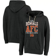 Cincinnati Bengals Majestic Threads 2021 AFC Champions Get Big Pullover Hoodie - Black