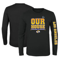 Los Angeles Rams Fanatics Branded Youth Super Bowl LVI Champions Audible Hometown Long Sleeve T-Shirt - Black
