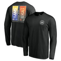 Cincinnati Bengals vs. Los Angeles Rams Fanatics Branded Super Bowl LVI Matchup Tickets Please Long Sleeve T-Shirt - Black