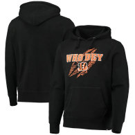 Cincinnati Bengals '47 Team Headline Pullover Hoodie - Black