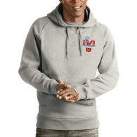 Cincinnati Bengals Antigua Super Bowl LVI Bound Victory Pullover Hoodie - Heathered Gray