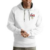 Los Angeles Rams Antigua Super Bowl LVI Bound Victory Pullover Hoodie-White