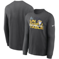 Los Angeles Rams Nike Super Bowl LVI Champions Slogan Long Sleeve T-Shirt - Anthracite